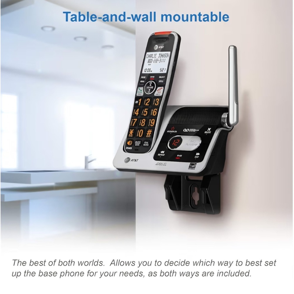 AT&T BL102-4 Cordless Phone Answering System Call Blocking Intercom 4 Handsets - Picture 12 of 16